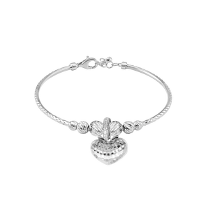 Vòng tay Vàng Trắng Ý 18K Đính đá ECZ PNJ XM00W000366