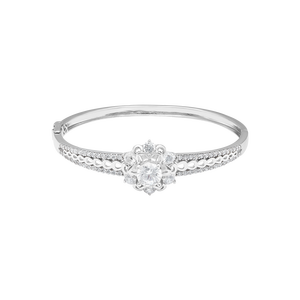 Vòng tay Vàng trắng 10K đính đá ECZ PNJ XMXMW000493