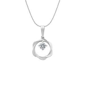 Mặt dây chuyền bạc đính đá PNJSilver XM00K000032