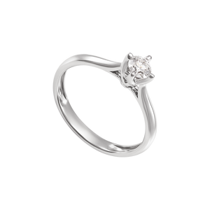 Nhẫn Kim cương Vàng trắng 14K PNJ DD00W005653