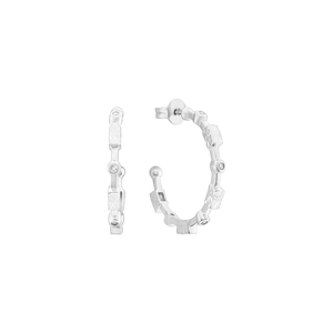 Bông tai Bạc đính đá PNJSilver XM00W000026