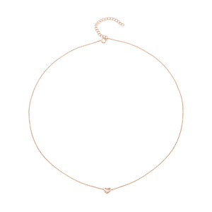 Dây cổ Bạc đính đá PNJSilver Minimalist hình trái tim XM00X000001