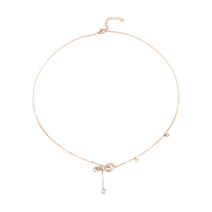 Dây cổ Bạc đính đá PNJSilver Family Infinity XMXMX000020