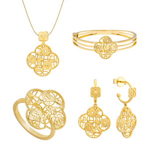 Bộ trang sức Vàng 18K PNJ Kim Bảo Như Ý 002751-001486