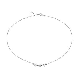 Dây cổ Kim cương Vàng trắng 14K PNJ DDDDW060152