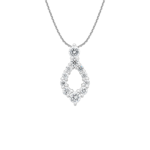 Mặt dây chuyền Vàng trắng 10K đính đá ECZ PNJ XMXMW060509