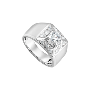 Nhẫn nam Vàng 10K Đính đá ECZ PNJ XMXMW005189