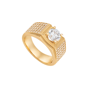 Nhẫn nam Vàng 18K đính đá ECZ PNJ XMXMY001798