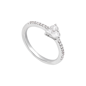 Nhẫn Kim cương Vàng trắng 18K PNJ DDDDW060546