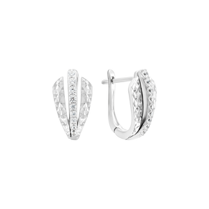 Bông tai Vàng Trắng Ý 18K Đính đá ECZ PNJ XMXMW002772