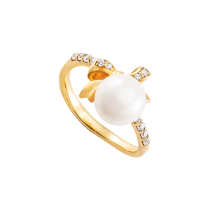 Nhẫn Vàng 18K đính ngọc trai Freshwater PNJ PFXMY000361