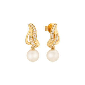 Bông tai Vàng 18K đính Ngọc trai Akoya PNJ PAXMY000084