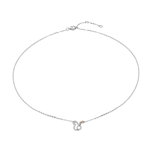 Dây cổ Vàng 10K Đính đá ECZ STYLE By PNJ Feminine XM00H000041