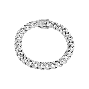 Lắc tay nam Vàng Trắng Ý 18K PNJ 0000W001105