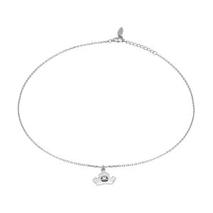 Dây cổ trẻ em Bạc đính đá Disney|PNJ Sleeping Beauty XM00W060029