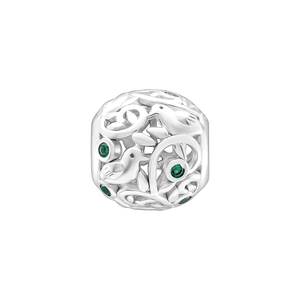 Hạt charm bạc DIY đính đá PNJSilver XMXMW060225