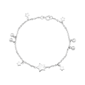 Lắc tay bạc PNJSilver hình ngôi sao 0000K000034