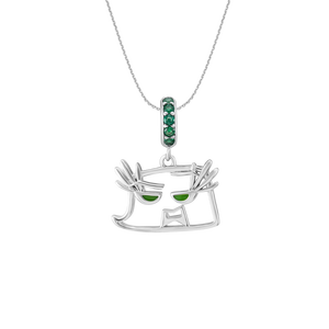 Mặt dây chuyền Bạc đính đá Disney|PNJ INSIDE OUT 2 ZT00W060003