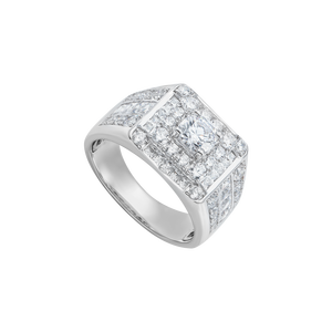 Nhẫn nam Vàng 10K Đính đá ECZ PNJ XMXMW005202