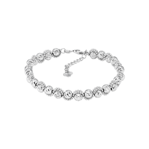 Vòng tay vàng trắng Ý 18K PNJ 0000W000289