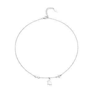 Dây cổ trẻ em Bạc đính đá Disney|PNJ Snow White & the Seven Dwarfs XM00W060031