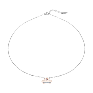 Dây cổ Bạc đính đá Disney|PNJ Beauty & The Beast ZTXMH060002