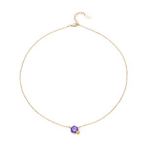 Dây cổ Bạc đính đá Disney|PNJ Tangled ZTXMX060002