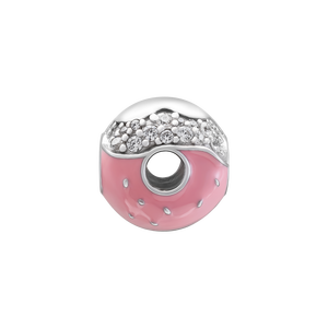 Hạt Charm Bạc đính đá PNJSilver hình bánh donut XMXMW060434