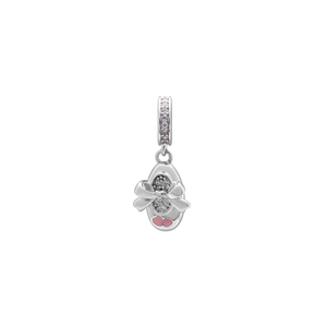 Hạt Charm Bạc đính đá hình chiếc giày búp bê PNJSilver ZTXMW060002