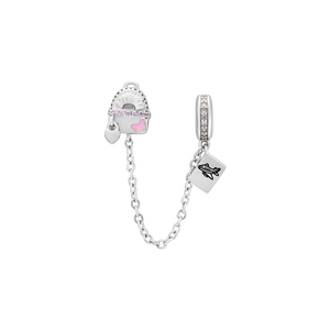 Hạt Charm Bạc đính đá PNJSilver hình cặp sách ZTXMW060005