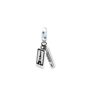 Hạt Charm Bạc đính đá PNJSilver hình vé máy bay ZTZTW060024