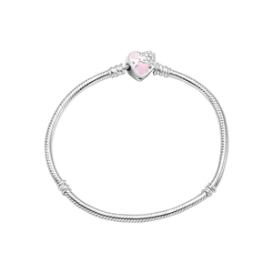 Lắc tay charm Bạc đính đá PNJSilver hình trái tim XMZTW060002