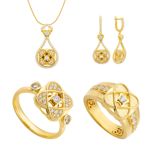 Bộ trang sức Vàng 14K đính đá ECZ PNJ 06354-10545