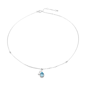 Dây cổ Vàng 14K Đính đá Topaz PNJ TPXMW000067