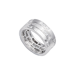 Nhẫn nam Vàng 10K Đính đá ECZ PNJ XM00W001793