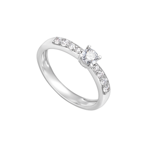 Nhẫn Vàng 10K Đính Đá ECZ PNJ GNXMXMW005106