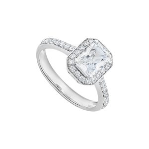 Nhẫn Vàng trắng 10K Đính đá ECZ PNJ XMXMW005159