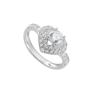 Nhẫn Vàng 14K Đính đá ECZ PNJ XMXMW005192