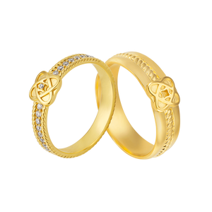 Cặp nhẫn Vàng 10K PNJ Kim Duyên 2784-10543