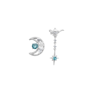 Bông tai Bạc đính đá Disney|PNJ Jasmine ZTMXW000014