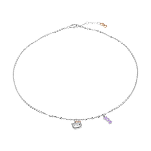 Dây cổ trẻ em Bạc PNJ ❤️ HELLO KITTY 0000H000014
