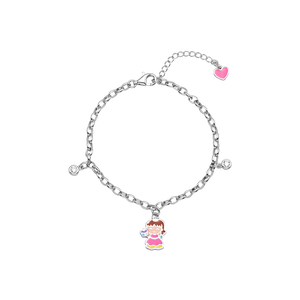 Lắc tay trẻ em Bạc đính đá PNJSilver XMXMW060194