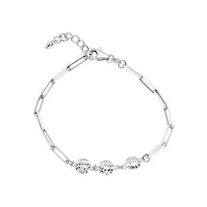 Lắc tay Vàng Trắng Ý 18K PNJ 0000W061009