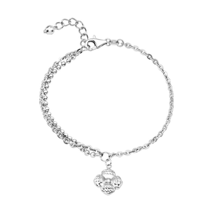 Lắc tay Vàng Trắng Ý 18K PNJ 0000W061011