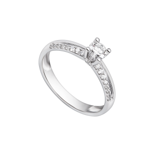 Nhẫn Kim cương Vàng trắng 14K PNJ DDDDW013129