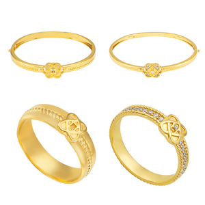 Bộ trang sức Vàng 10K đính đá ECZ PNJ 10543-03384