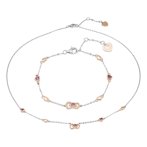 Bộ trang sức Bạc đính đá PNJ ❤️ HELLO KITTY 00006-00008