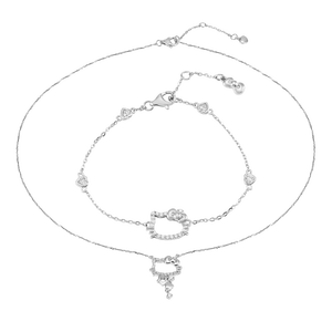 Bộ trang sức Bạc đính đá PNJ ❤️ HELLO KITTY 00041-00059