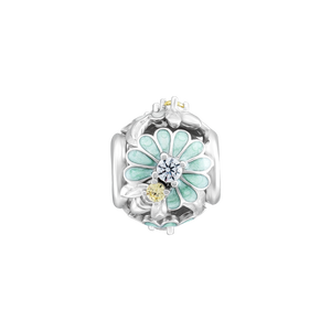 Hạt Charm Bạc đính đá PNJSilver hình ong và hoa XMXMW060421