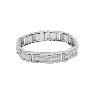 Lắc tay nam Kim cương Vàng Trắng 14K PNJ DD00W000551